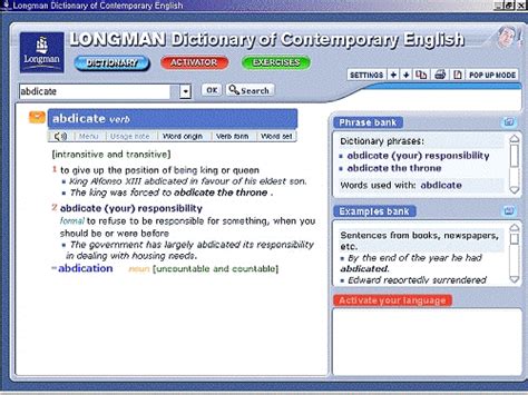 longman dictionary for pc.
